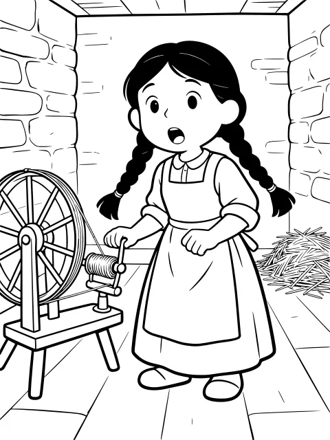 A room full of gold colouring page